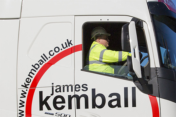 James Kemball Employee driving lorry