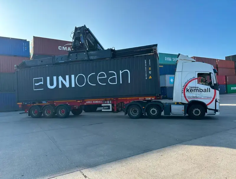 UniOcean on James Kemball haulage truck